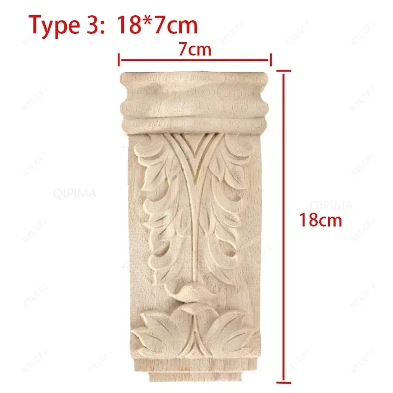 

Деревянная резная накладка для мебели цветочный орнамент