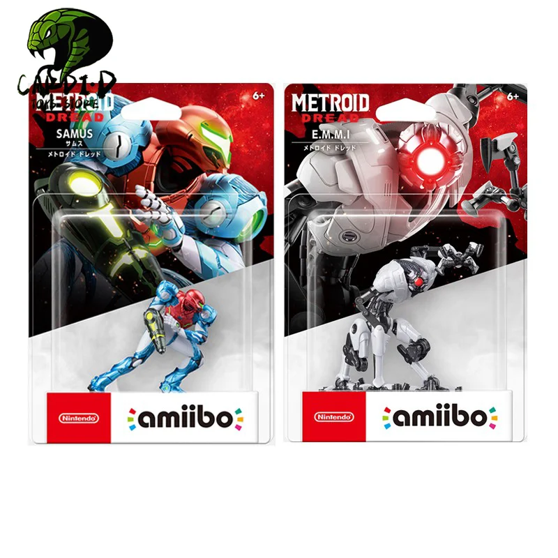 

Nintendo Amiibo Metroid Dread Anime Figurine Samus Emmi Action Figure Statue Pendant Keychain Room Decor Children Birthday Toy