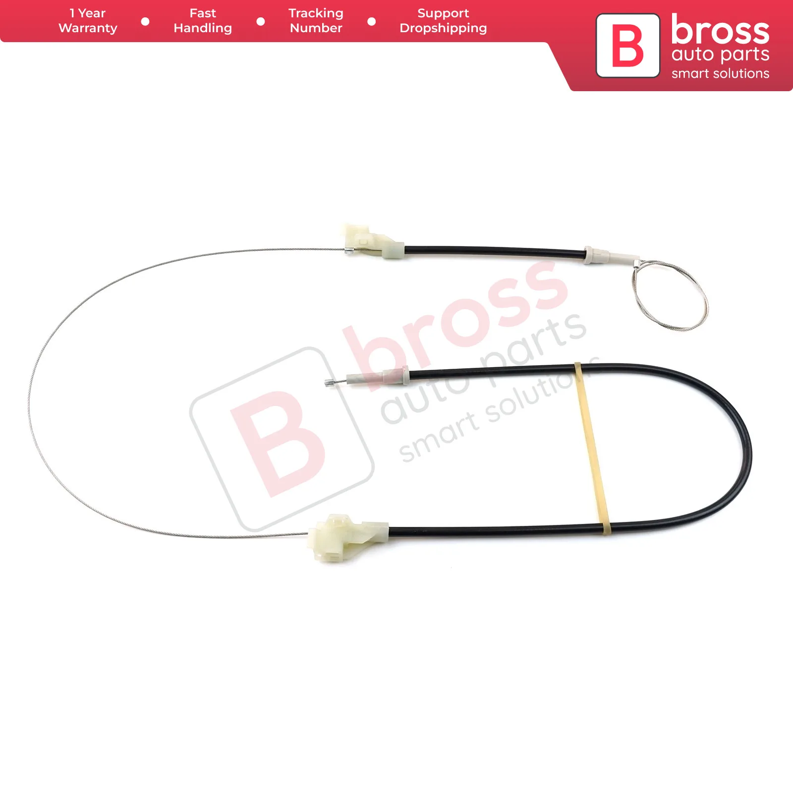 

Bross BWR5127 Manual Window Regulator Set Repair Rear Right Door for Land Rover Freelander MK1 First generation L314; 1997-2006