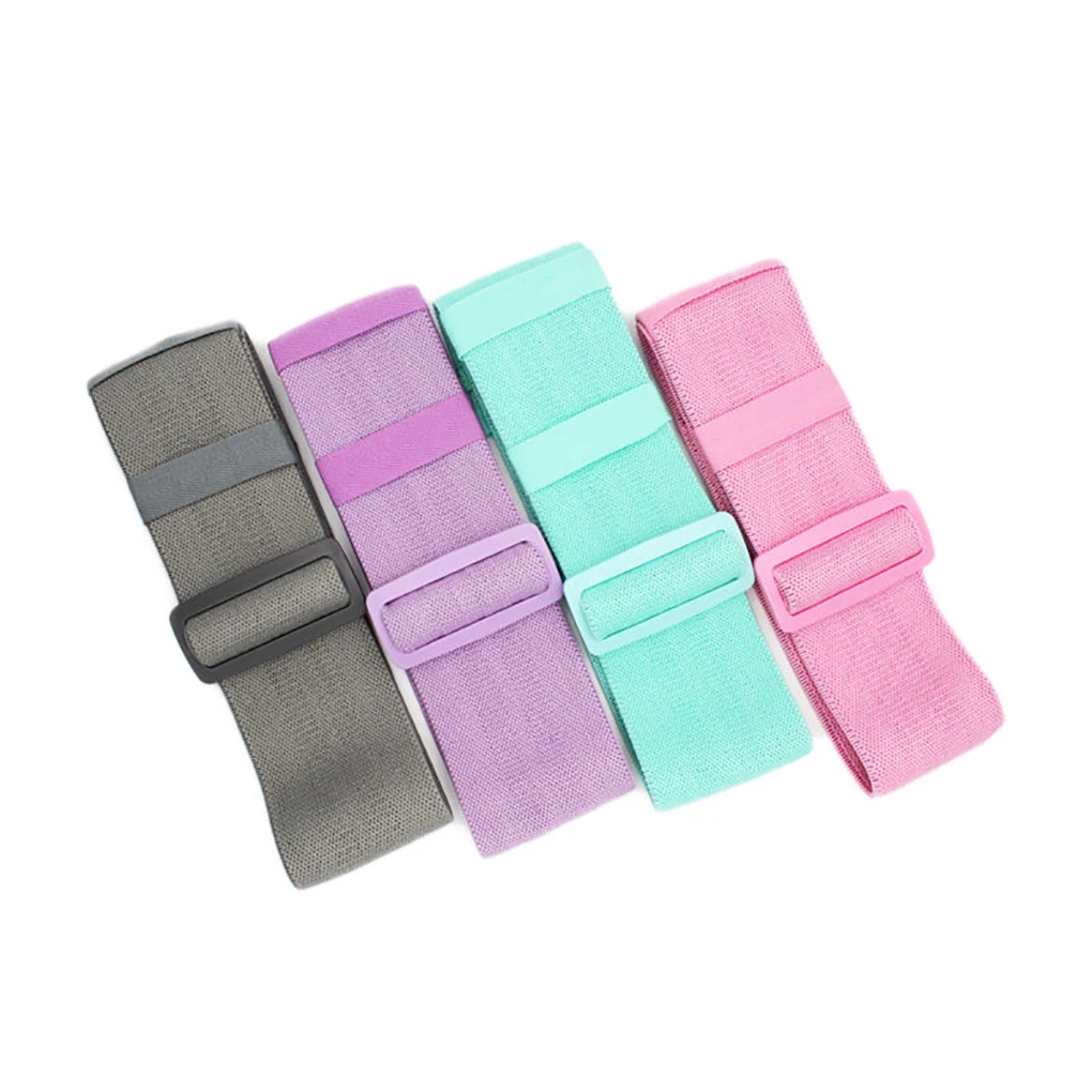 

4pcs Yoga Resistance Bands Fitness Elastic Band Yoga Accessories Hip Circle Expander Bands Gym Booty Band Home Workout Non-slip