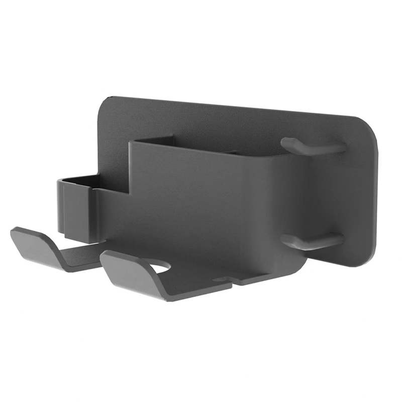 

1Set Hair Dryer Rack Hair Dryer Shelf Bathroom Hair Dryer Hair Dryer Holders Black
