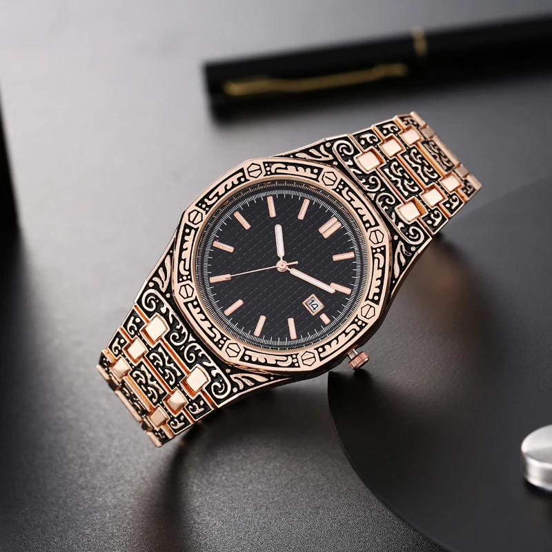 

Vintage Wristwatch Relogio Masculino Men Luxury Brand Quartz Watch Men Calendar erkek saat uhren herren montre luxe homme reloj