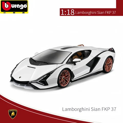Bburago 1:18 Lamborghini Sian FKP37 металлическая модель автомобиля