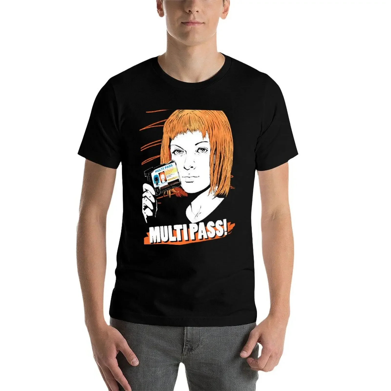 MULTIPASS! Мужская летняя футболка оверсайз