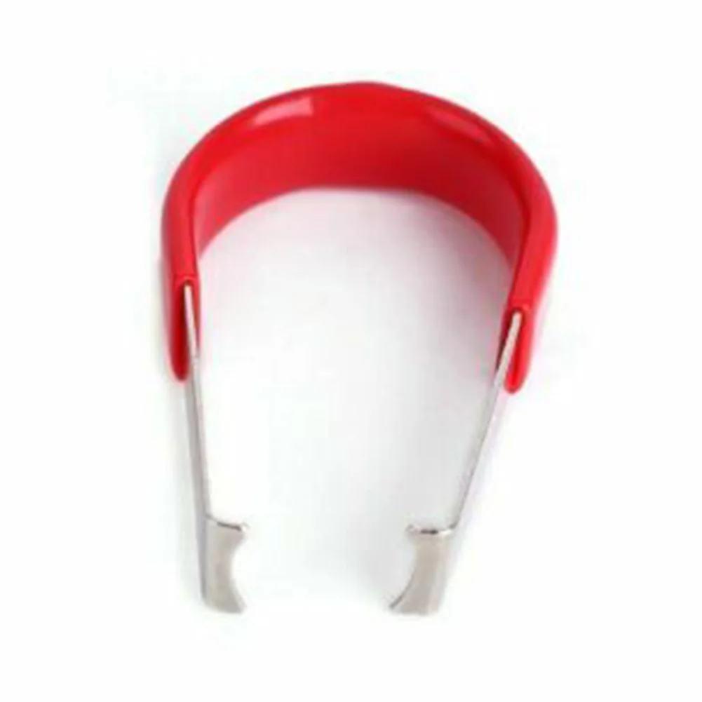 

Description: Nut Removal Key Tweezers Car Wheel Nut Bolt Covers Cap Remover Tool Key Tweezers Metal Red Color