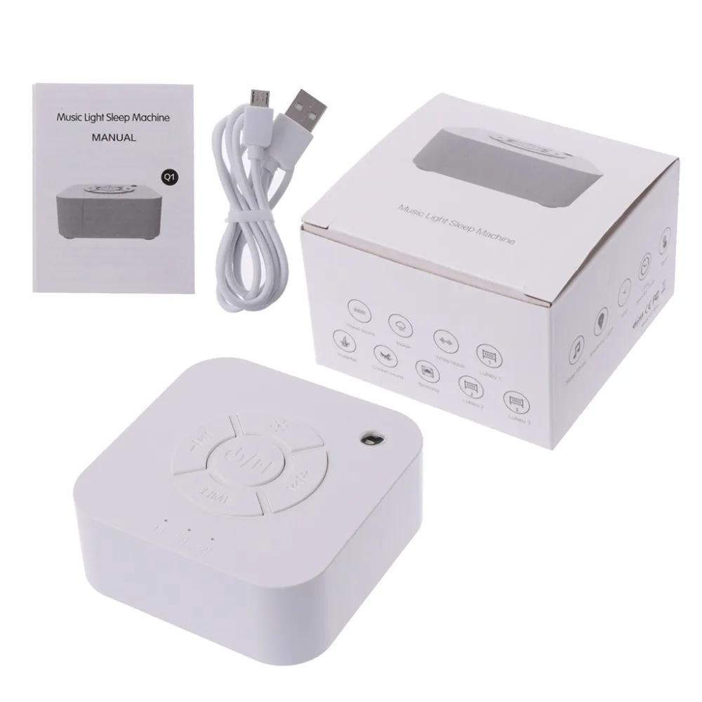 Enlarge Baby USB White Noise MachineRechargeable Timed Shutdown Sleep Sound Machine For Sleeping Relaxation For Baby Adult Office