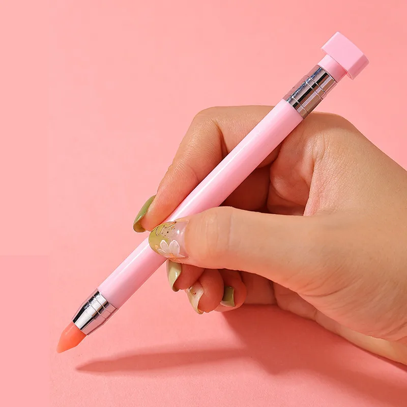 

1PC Nail Art Rhinestone Self-Adhesive Wax Pickup Point Brush Gem Crystal 3D Tips Nail Art Tool Rotary Style Out Wax