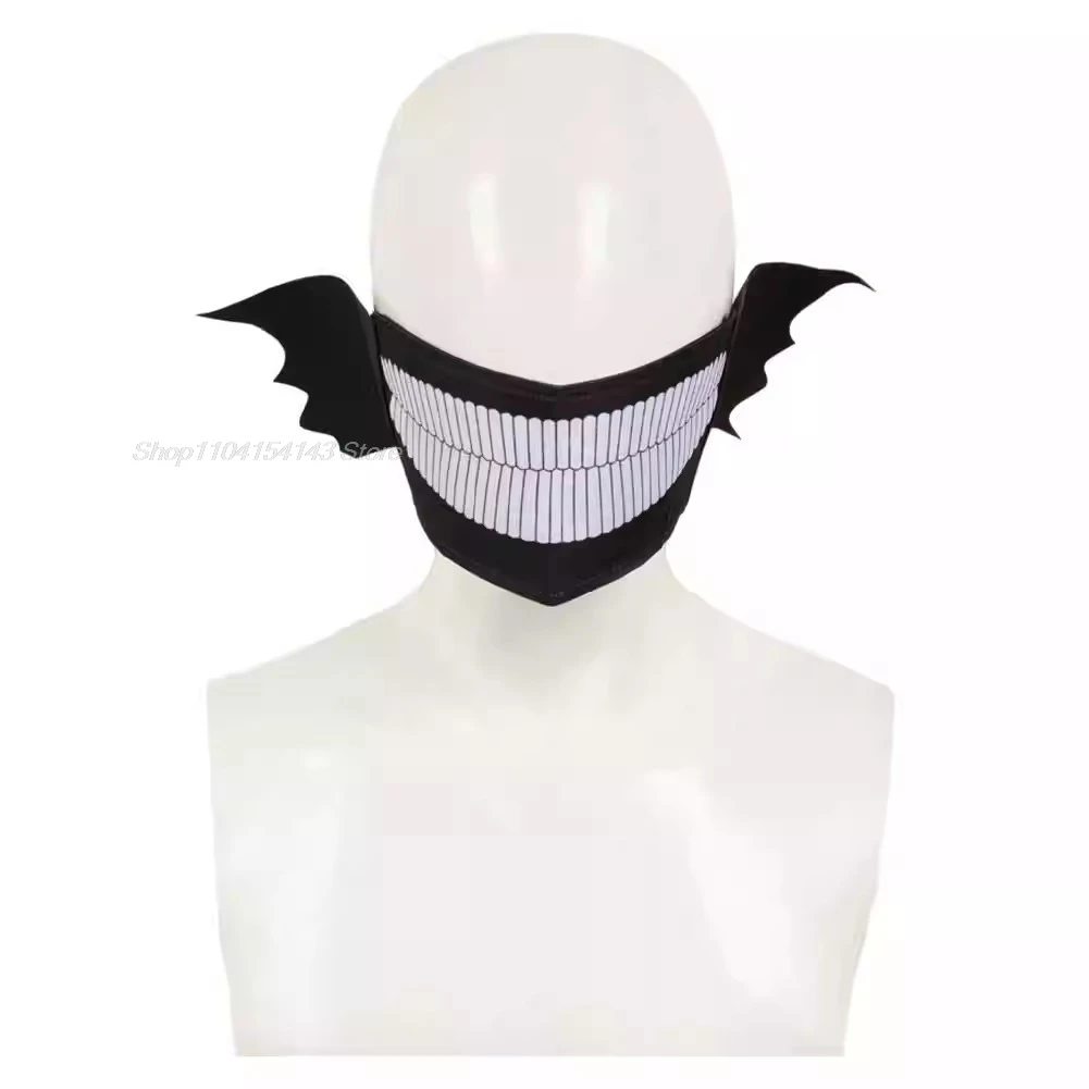 Dandadan Okarun Ken Takakura Cosplay Costume Wig Mask Turbo Granny Powers Black Collar Uniform Curly Short Hair Halloween Suit