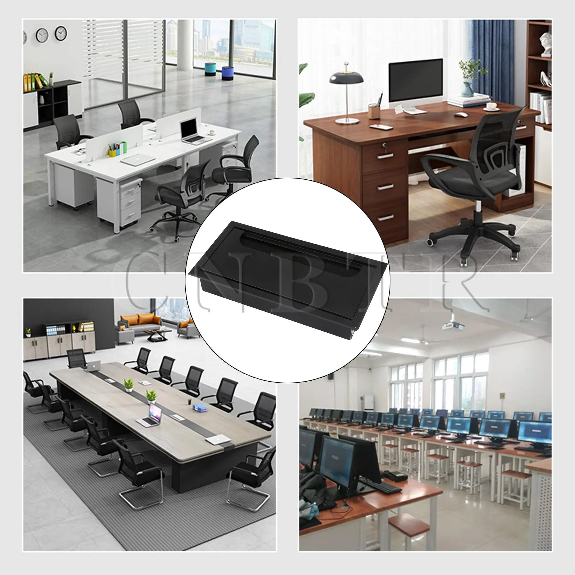 CNBTR 4 шт. прокладки для кабеля рабочего стола 3 15x6 дюймов