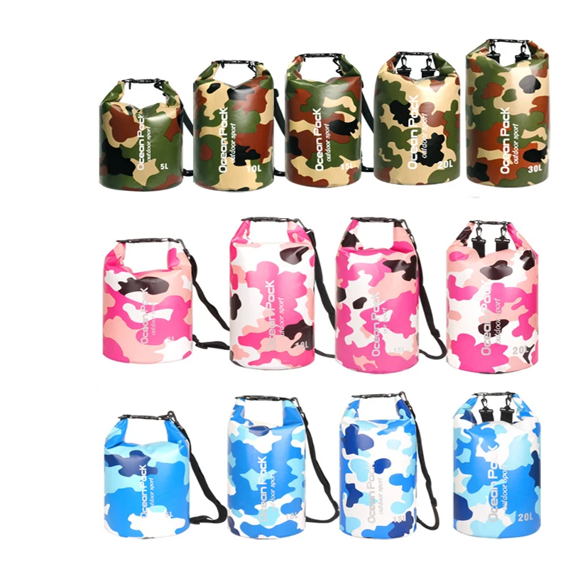 Outdoor Dry Bag Waterproof PVC Foldable Phone Pounch Boating Kayaking Camping Backpack Light Weight Swimming Storage bag