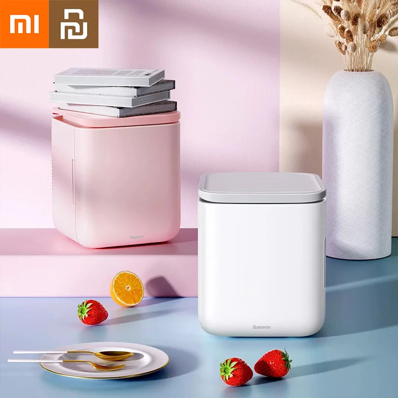 

Xiaomi Youpin 6L Mini Fridge Cooler Warmer Refrigerator Use Ice Box Summer Mask Freezer For Fresh Fruit Home Students Mini Igloo