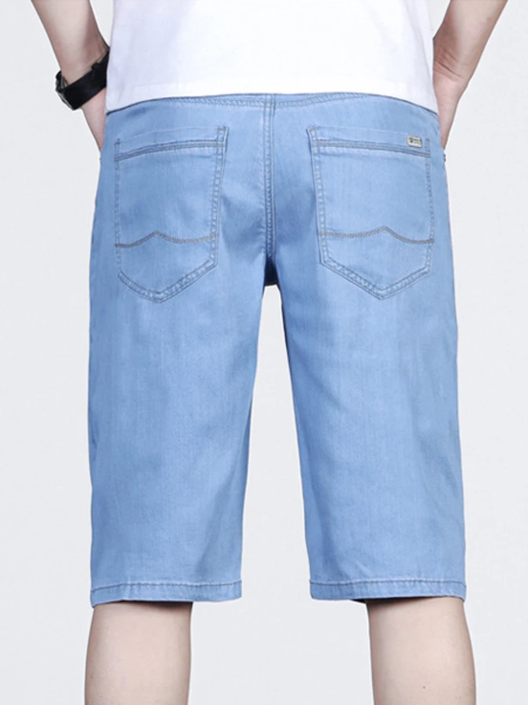 2023 New Summer Jeans Shorts Men's Korean Fashion Trend Loose Straight Pants Casual Jean Trousers Hip Hop Beach Denim Clothing