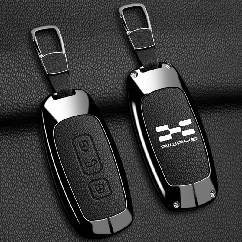 Фото Чехол для автомобильного ключа из цинкового сплава и кожи для AIWAYS U5 PRO U6 SE, защитный брелок-держатель, аксессуары для ключей №5
