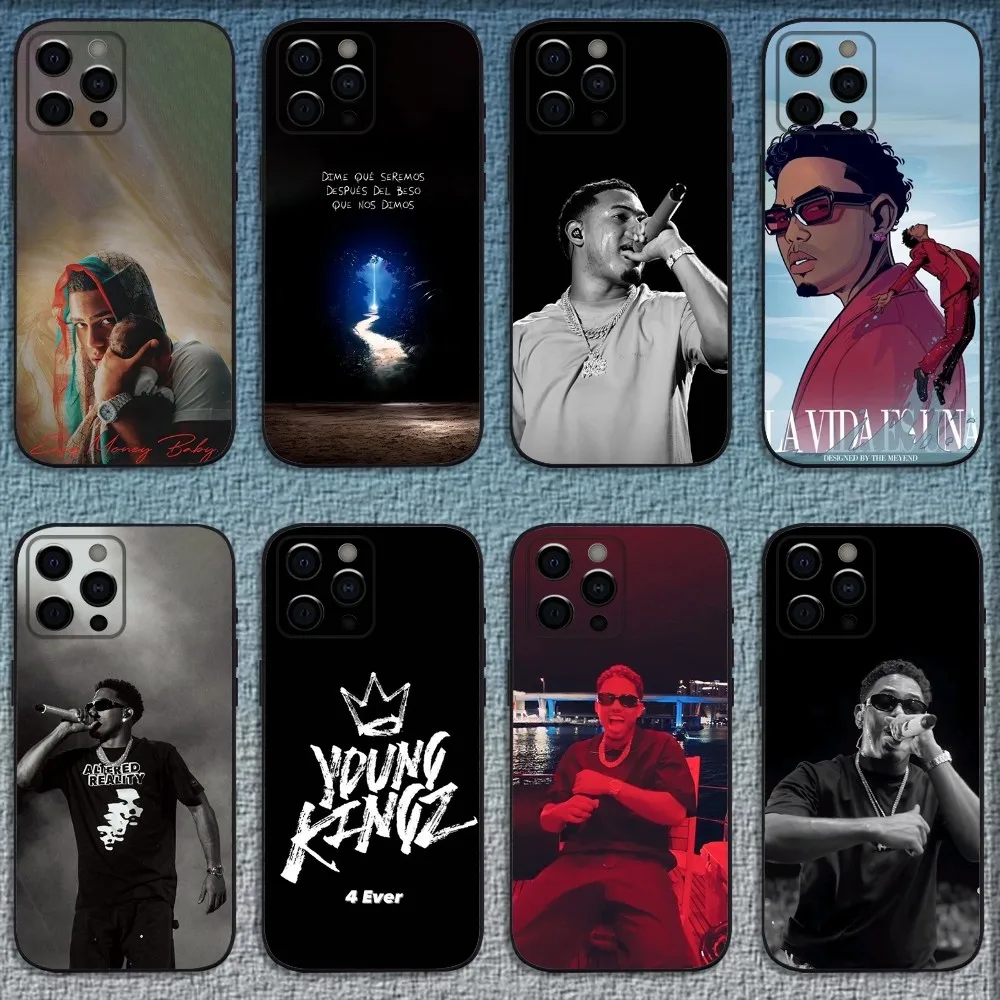 Чехол для телефона M-Myke Tower Rapper iPhone 16 15 14 13 12 11 Pro X XS Max XR Plus мягкий черный мини-Чехол
