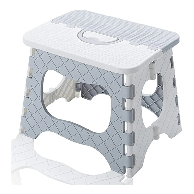 

Folding Step Stool - Portable, Small Size For Easy Storage, Easy For Adults To Use In The Bathroom, Garden, Kitchen