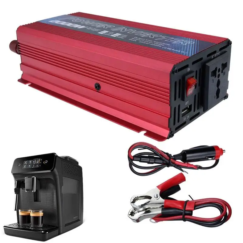 

Power Inverter 2000W Safe Intelligent DC12V To AC110-220V Adapter Power Saver Adapter For Charging Laptops Tablet Computers
