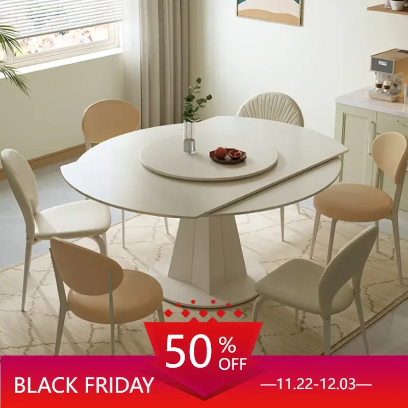 Тарелка обеденный стол минималистичный современный вращающийся