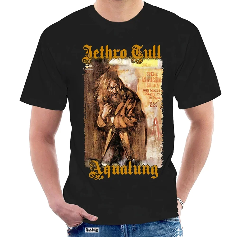 

Vintage Jethro Tull Aqualung Cotton Black Unisex Shirt Size S 234Xl Fn809