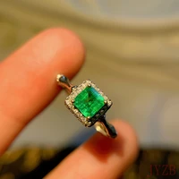 925 sterling silver 100 natural aaaa emerald ring designed for women fashion jewelry goddess must have oh