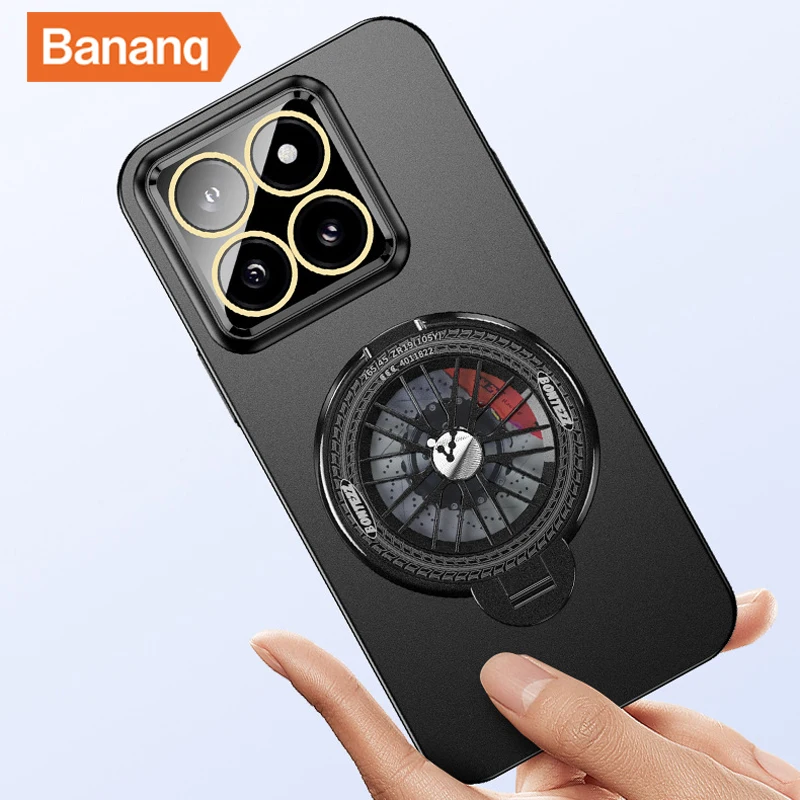 Bananq вращающийся на 360 ° гироскоп Магнитный чехол-кронштейн для Xiaomi 14 сверхпрочный