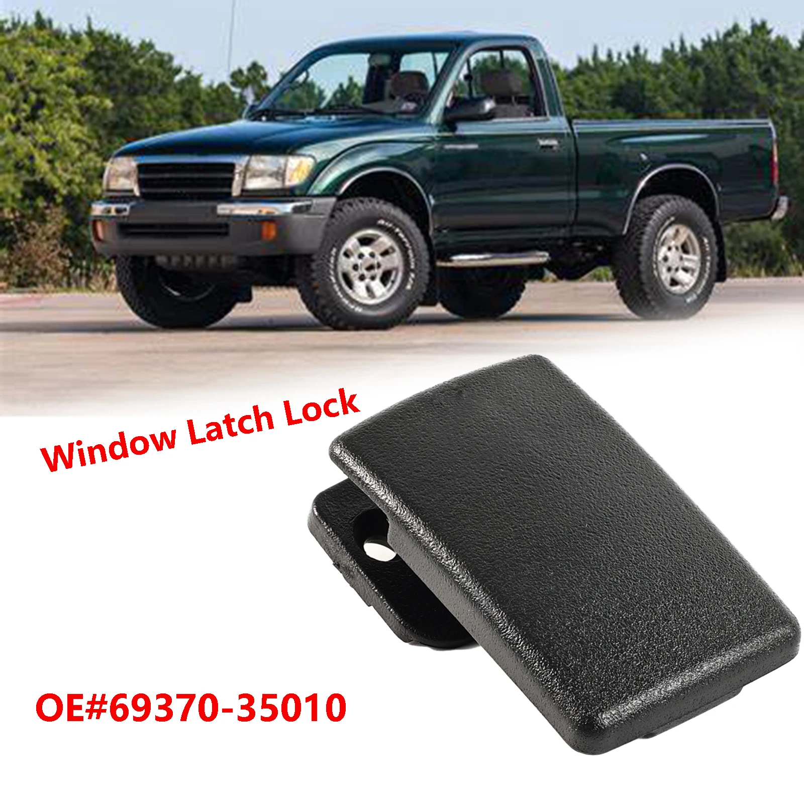 

Для Toyota Pickup Hilux T100 Tacoma 4Runner задняя раздвижная четверть оконная защелка, пластиковая черная 69370-35010