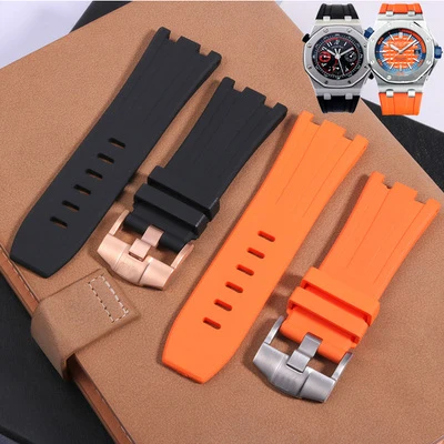 

28MM Watch Accessories strap FOR Audemars Piguet AP Watch band Soft Waterproof Rubber Silicone Bracelet Colorful Army Belt 28MM