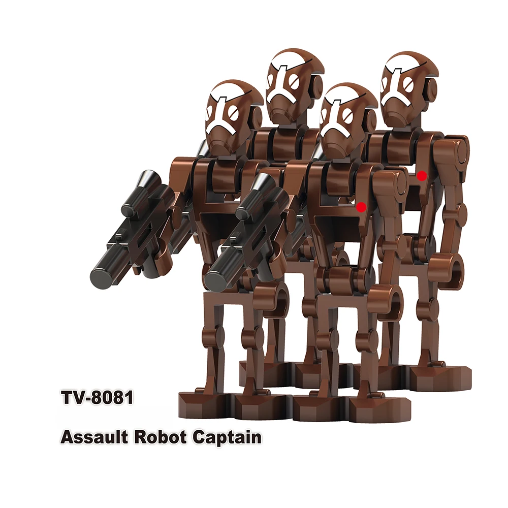 Фото Конструктор G0111: Боевые дроиды, Супер-дроиды, Фигурки IG-88, мини-игрушки для сборки G0081, G0082, G0083, G0085 №1