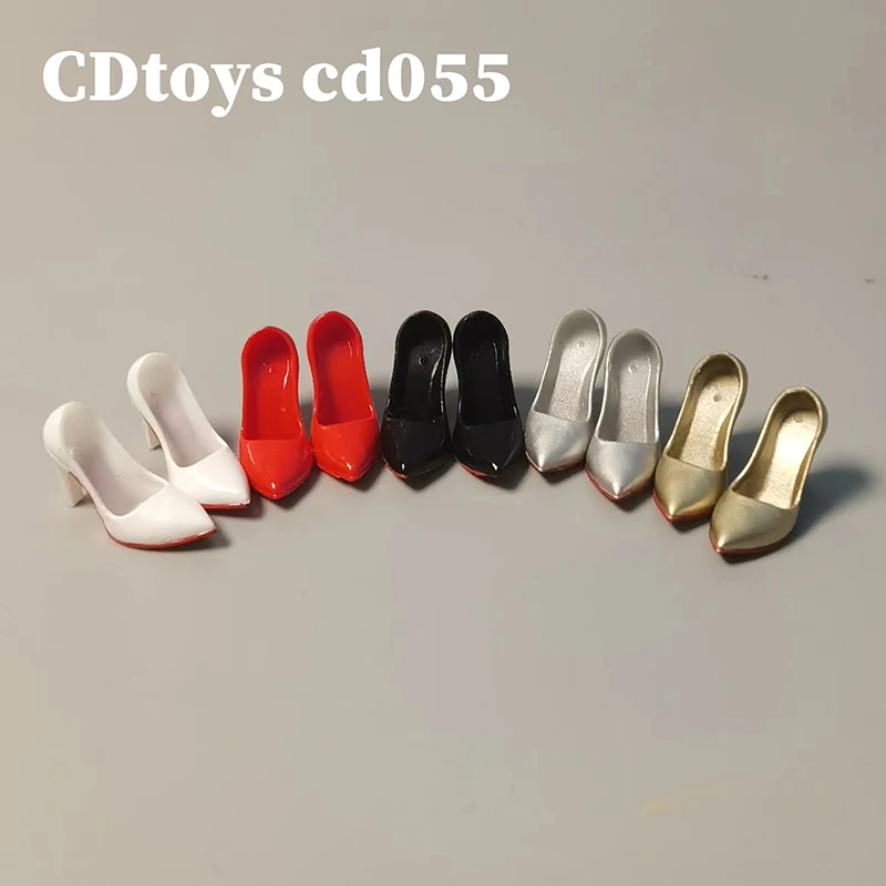 

In Stock CDTOYS CD055 1/12 Scale Fashion Classic Women's Sandals Pointed Toe High Heel Shoes Fit 6'' Female TBL Action Figure