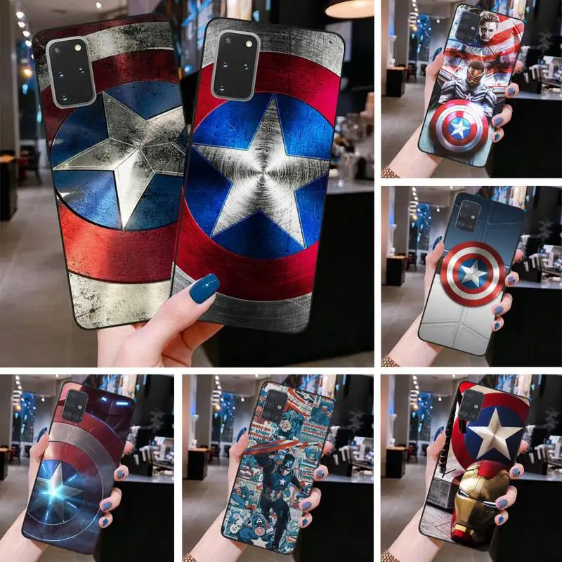 

Marvel Superheroes Captain America Phone Case For Samsung Galaxy S21 Plus Ultra S20 FE M11 S8 S9 plus S10 5G lite 2020