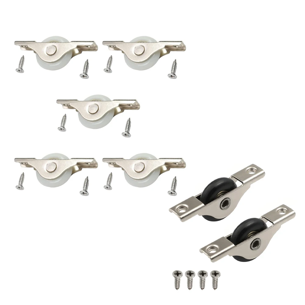 MroMax 2 шт. 29 мм Диаметр нейлон черный одно колесо гальваническое покрытие