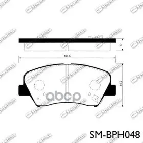 Колодки KIA (CEED (JD),CEE`D SPORTSWAGON (JD),PRO CEED (JD))/HYUNDAI (ELANTRA (MD,UD),I30) SPEEDMATE арт. SM-BPH048