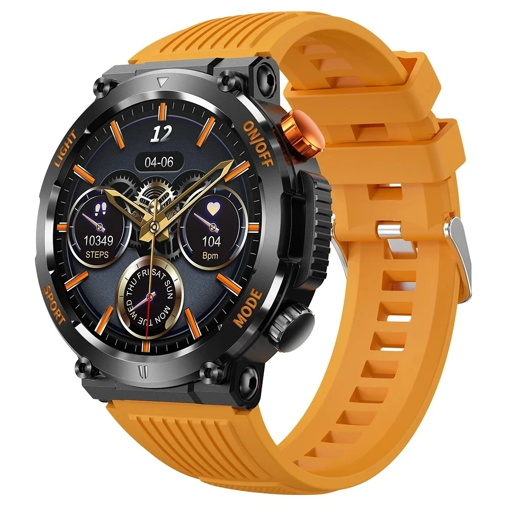 

Smart Watch HT17 Bluetooth Call Men Rugged Compass LED Lighting Outdoor Sport Smartwatch 450mah Large Battery Ftiness Tracker
