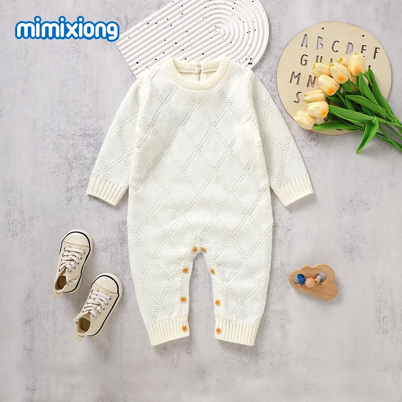 

Детский трикотажный комбинезон с длинным рукавом, на весну-осень