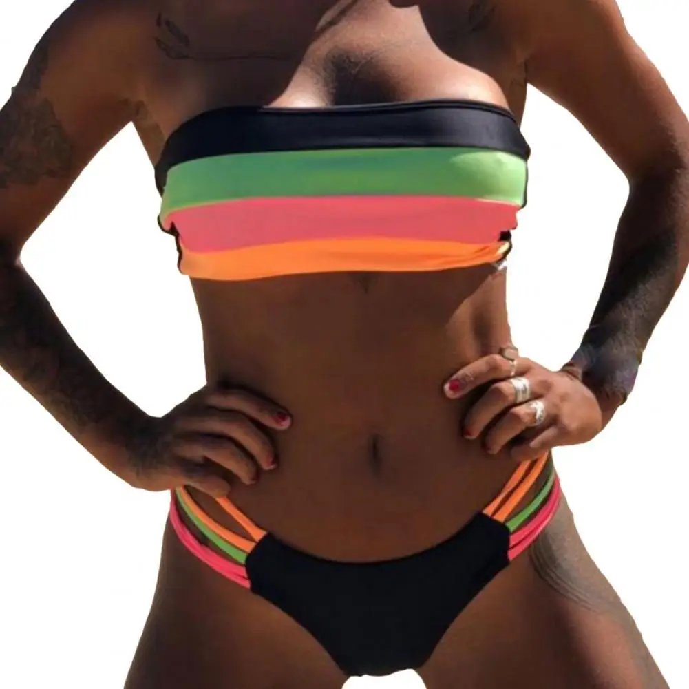 Женский купальный костюм комплект бикини женский бандажный женская одежда для