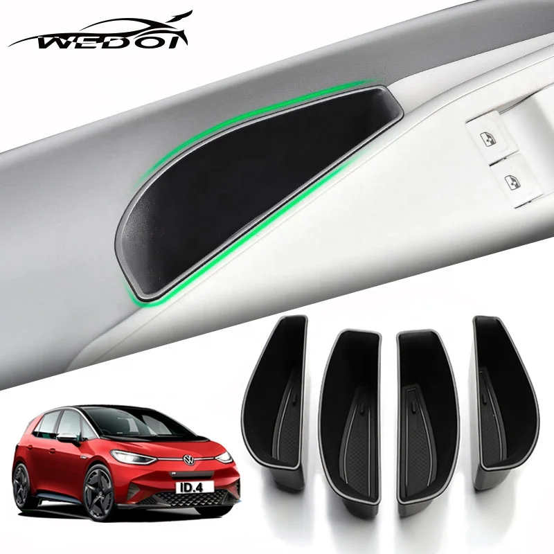 

Ящик для хранения дверной ручки для 2022 2021 VW ID.3/ID.4, ящик для пассажирского хранения, подлокотник, автомобильные аксессуары