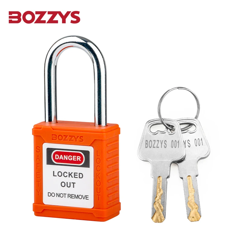 

Навесной замок BOZZYS LOTO с 2 ключами, непроводящий предохранительный замок, 38 мм, блокировка Tagout для промышленной изоляции электроэнергии