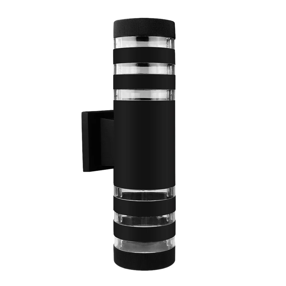 Круглый светодиодный настенный светильник E27 с двойной головкой в помещении и на