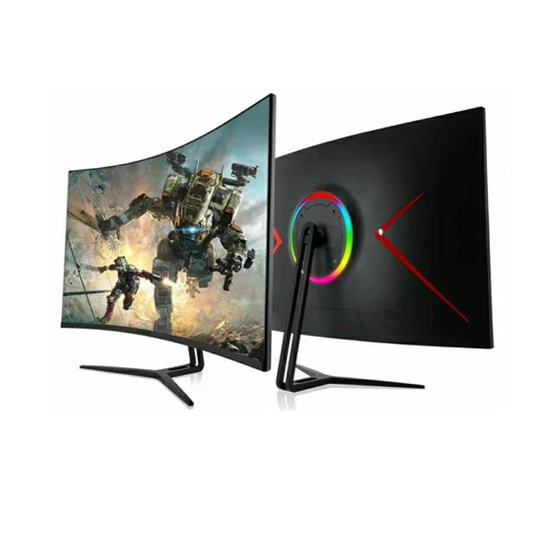 Недорогой 32 дюйма 2K 144 Гц LCD безрамочный настольный компьютер TV изогнутый