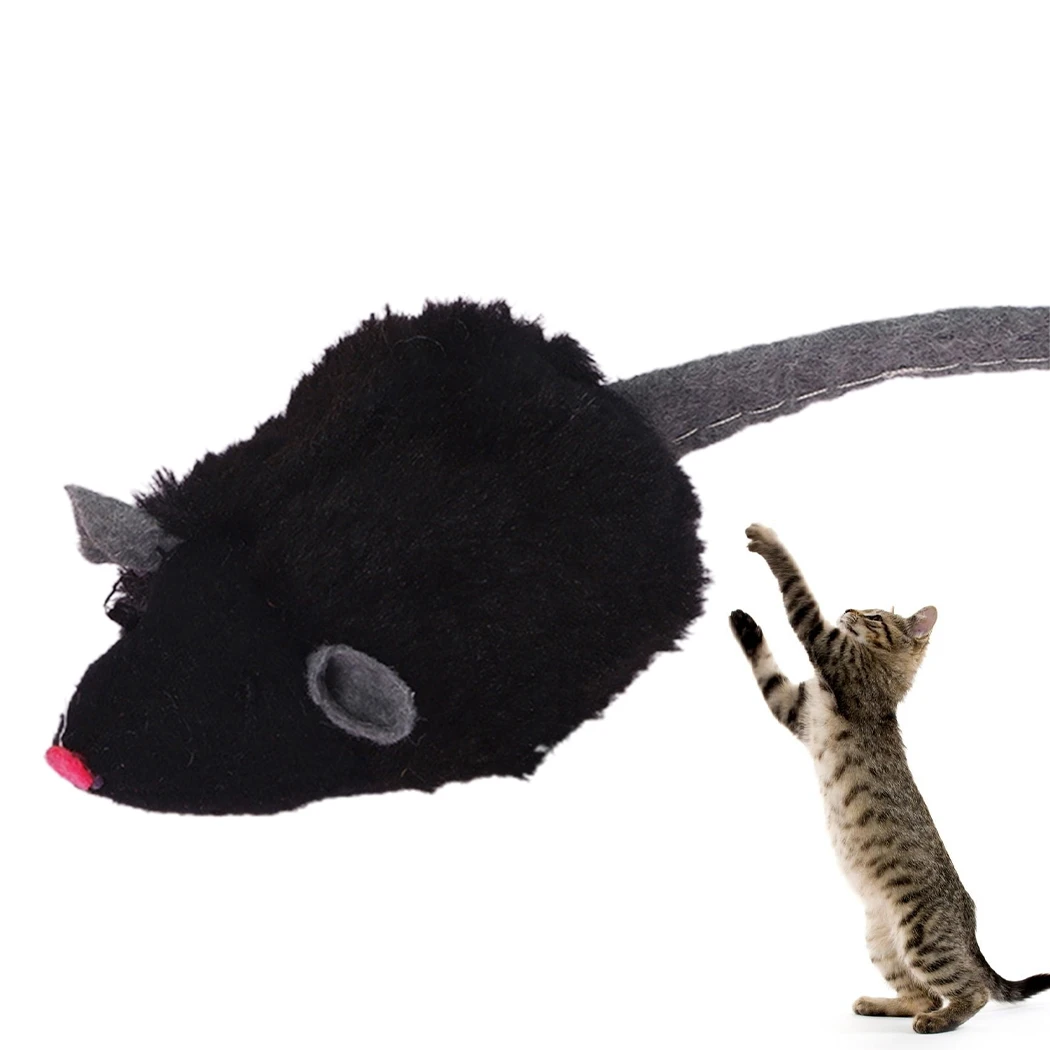 

Interactive Cat Mouse Toy Electric Plush Soft Kitten Teething Toy Pet Play Toy Cat Toy Mouse Sound Squeaky Toys For Pet Cats