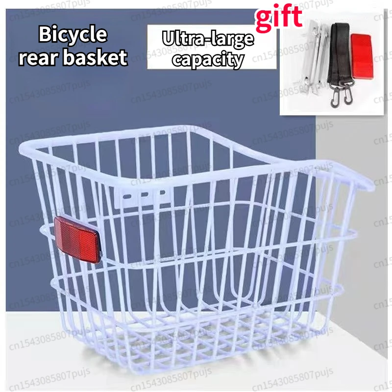 Rear Seat Rack Storage Basket Folding Bike Mountain Bike Stu