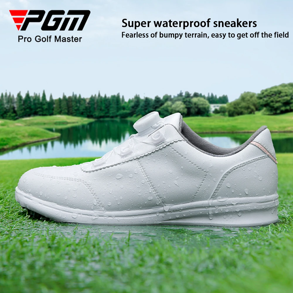 Кроссовки для гольфа PGM женские водонепроницаемые Повседневные Удобные Гольфы