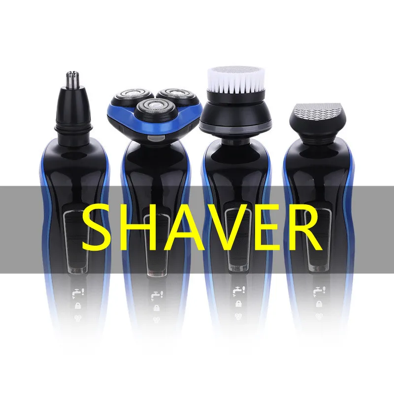 4d Three-head Floating Veneer Knife Mesh Men's Razor Washed Planing Beard Knife