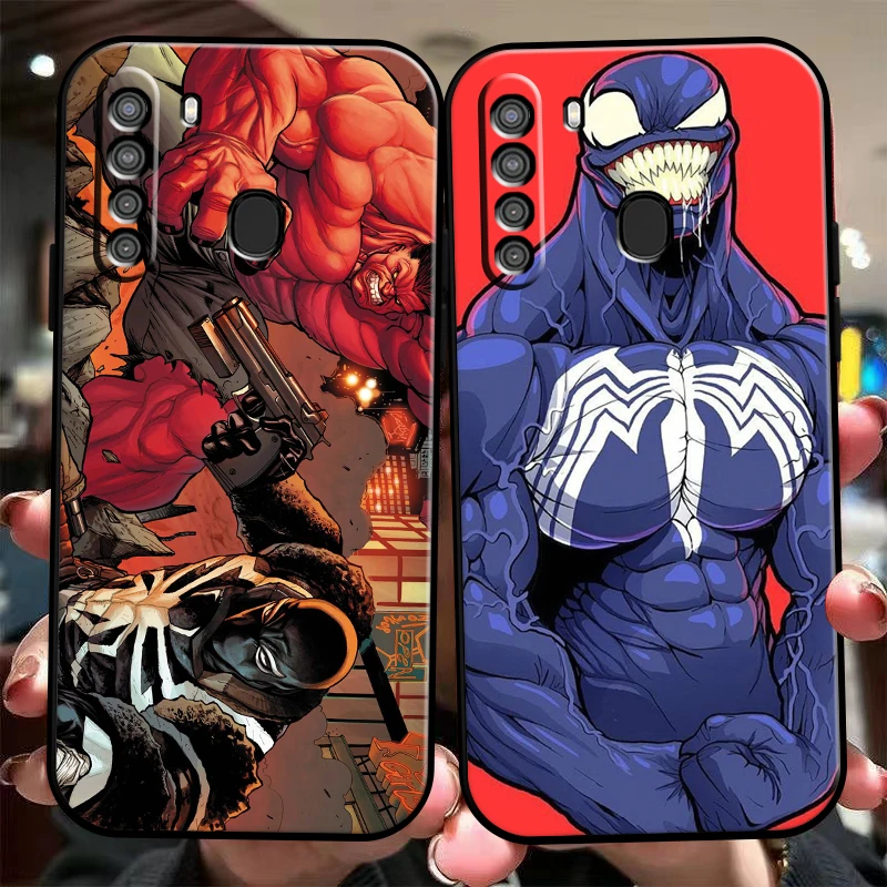

Marvel Venom COOL Phone Case For Samsung Galaxy S8 S8 PLus S9 S9 Plus S10 S10E S10 Lite 5G Plus Liquid Silicon Carcasa Back