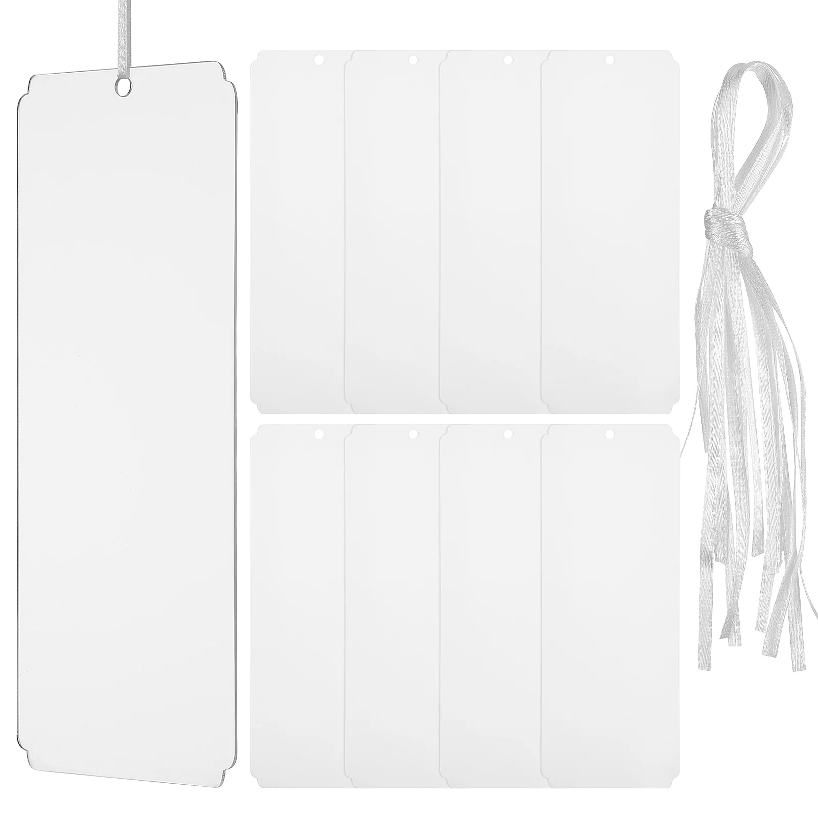 

8 Pcs Reserved Table Signs Wedding For Chair Clear Church Pews Acrylic Seating Hanging
