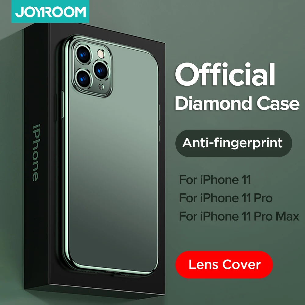 Чехол Joyroom для iPhone 11 Pro Max заднее стекло + ТПУ ударопрочный чехол с полной защитой