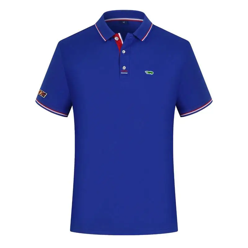 Высококачественные летние мужские рубашки-поло нового дизайна повседневные с