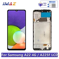 6 4 new original amoled for samsung galaxy a22 4g a225f a225fds a225m lcd display touch screen digitizer assembly replacement