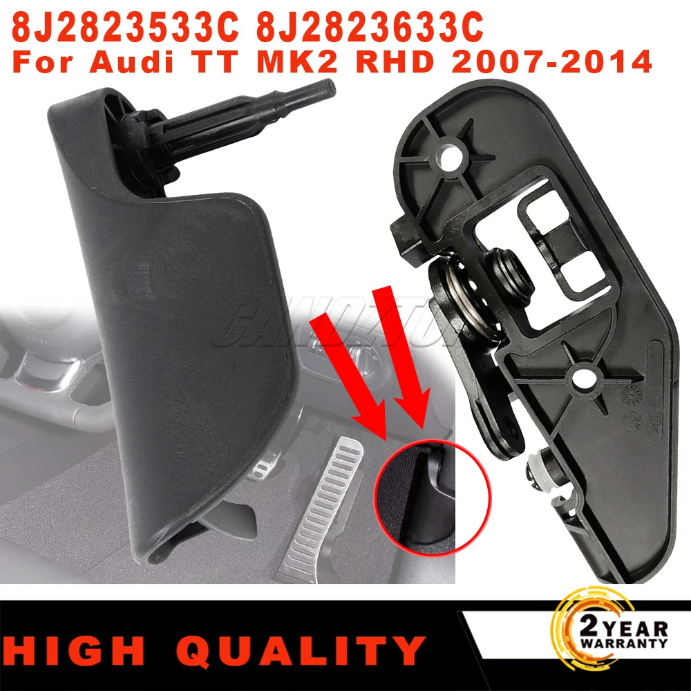 Фото 8J 2823533 C 8J 2823633 C для Audi TT MK2 07-14 RHD кронштейн ручки открывания капота и рычаг освобождения капота крышка ручки автомобильные аксессуары №1