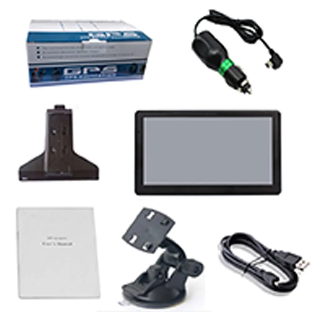 

2022 New Map Car GPS Navigator 7 Inch Truck GPS Navigation Touch Screen Bluetooth 8G Sat Nav Navitel Free America Europe Map