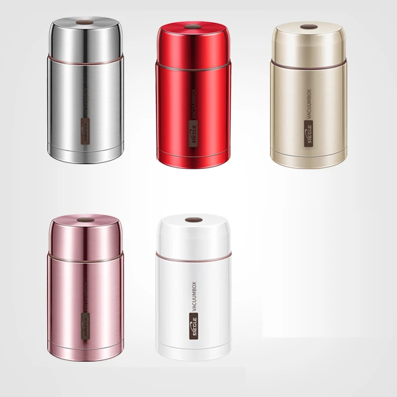 Food Thermal Jar Soup Gruel 316 Stainless Steel Vacuum Lunch Box Office Insulated Thermos Containers Spoon Bag 800/1000ML |